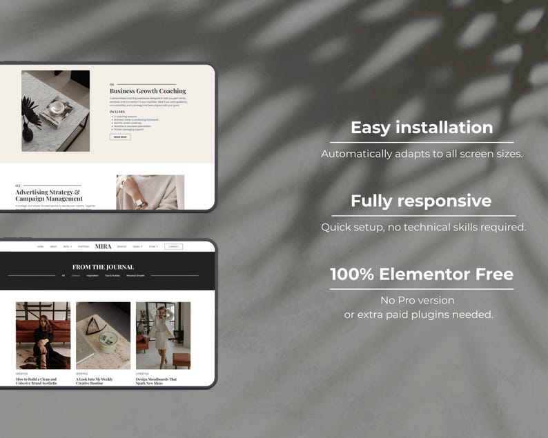 WordPress-thema, Elementor-sjabloon, WooCommerce WordPress, marketingbureau, website voor coaches, WooCommerce, Elementor-websitesjabloon afbeelding 3