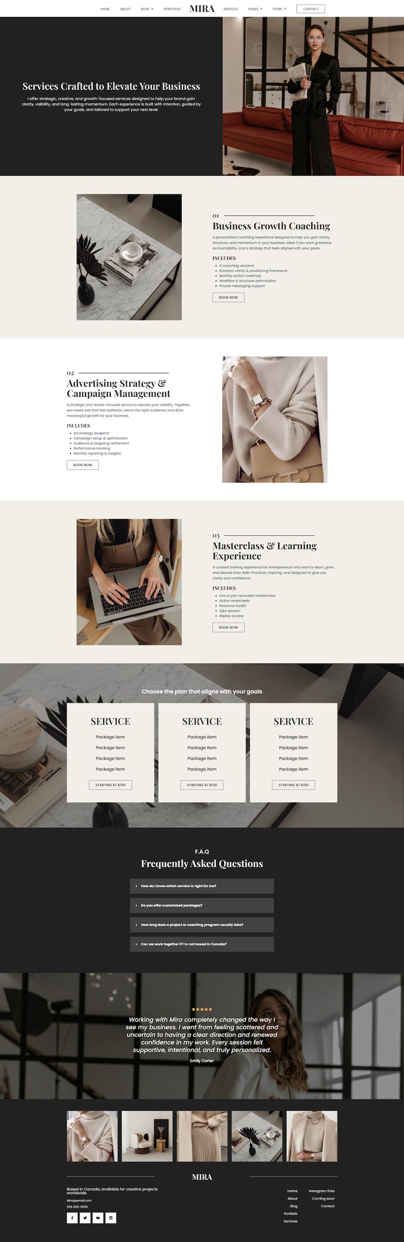 WordPress-thema, Elementor-sjabloon, WooCommerce WordPress, marketingbureau, website voor coaches, WooCommerce, Elementor-websitesjabloon afbeelding 7