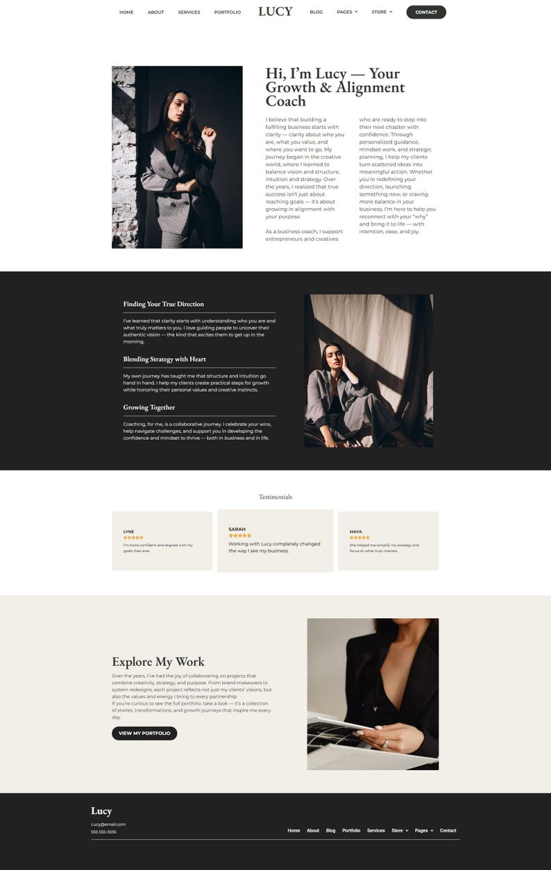 WordPress Theme, Elementor Website Template, Woocommerce Wordpress Themes, Marketing Agency, Coach website, Website, Professional Theme image 7