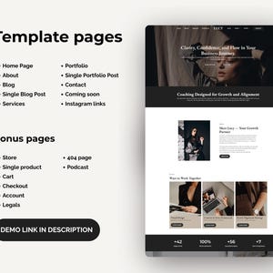 WordPress Theme, Elementor Website Template, Woocommerce Wordpress Themes, Marketing Agency, Coach website, Website, Professional Theme image 8