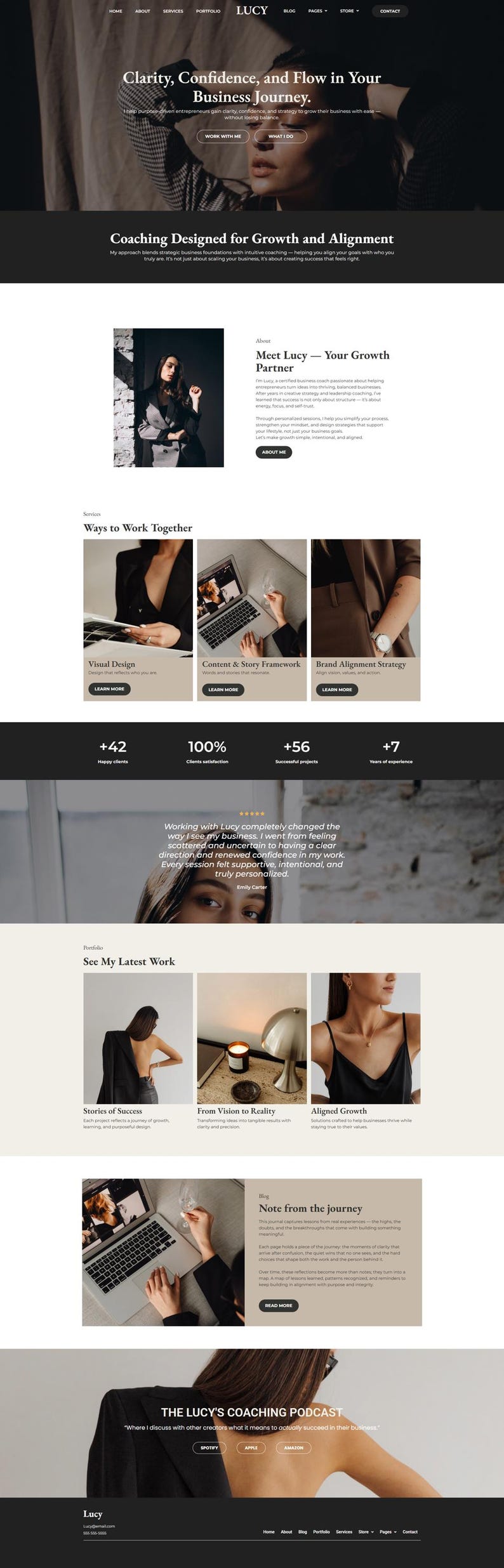 WordPress Theme, Elementor Website Template, Woocommerce Wordpress Themes, Marketing Agency, Coach website, Website, Professional Theme image 4