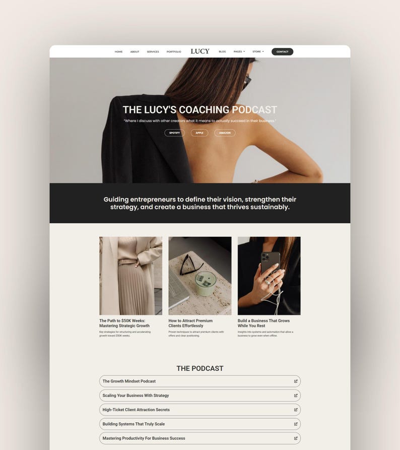 WordPress Theme, Elementor Website Template, Woocommerce Wordpress Themes, Marketing Agency, Coach website, Website, Professional Theme image 12