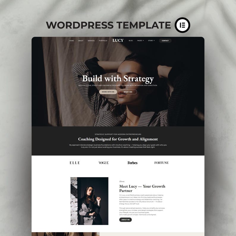 WordPress-Theme, Elementor-Website-Vorlage, WooCommerce-WordPress-Themes, Marketingagentur, Coach-Website, Website, professionelles Theme Bild 1