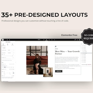 WordPress-thema, Elementor-sjabloon, WooCommerce WordPress, marketingbureau, website voor coaches, WooCommerce, Elementor-websitesjabloon afbeelding 4