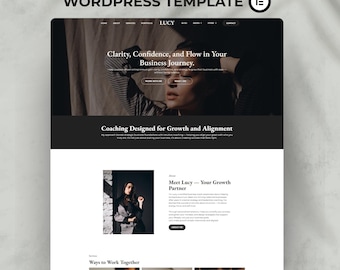WordPress-thema, Elementor-websitesjabloon, WooCommerce WordPress-thema's, marketingbureau, website voor coaches, website, professioneel thema