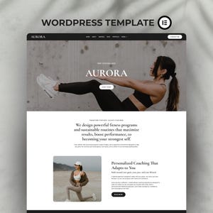 Tema WordPress Aurora | Tema Fitness Elementor | Template Fitness Elementor | Tema WordPress | Template Fitness Elementor