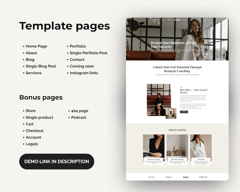 WordPress-thema, Elementor-sjabloon, WooCommerce WordPress, marketingbureau, website voor coaches, WooCommerce, Elementor-websitesjabloon afbeelding 8