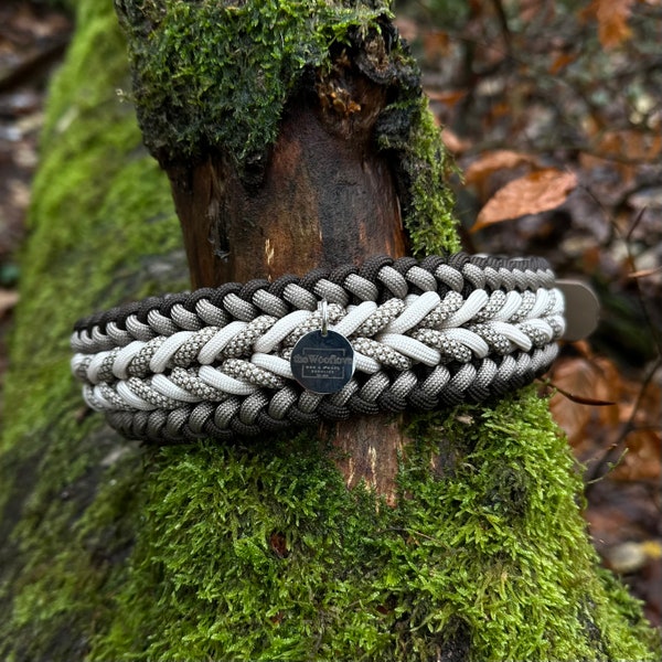 Paracord Halsband Coffee