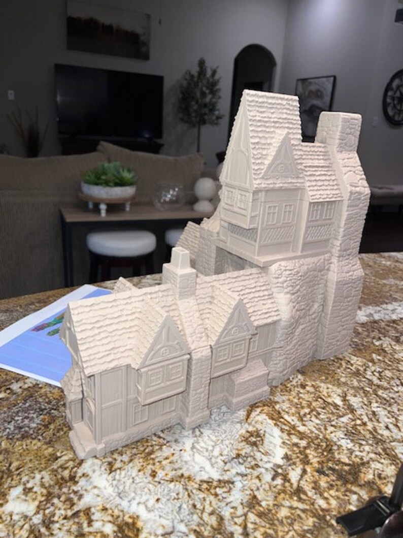 Medieval Table Top Dice Game Grexdale Building Two, 3D Building for