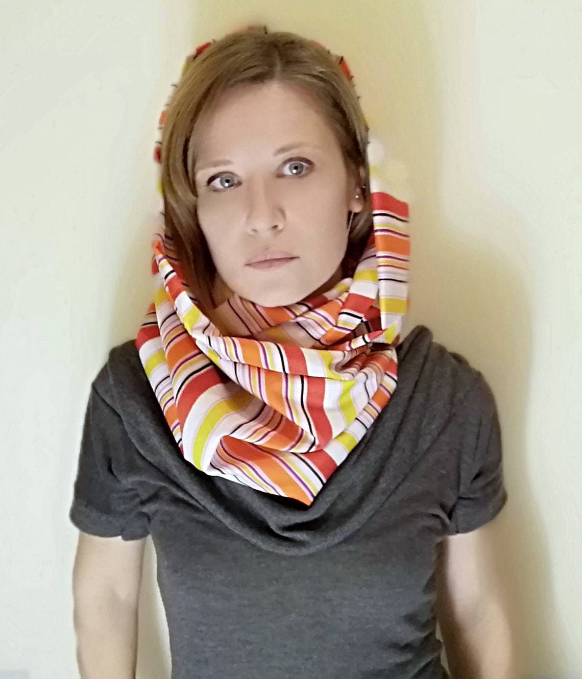 Infinity Shawl Summer Scarf Women Shrug Wrap From Vintage Etsy