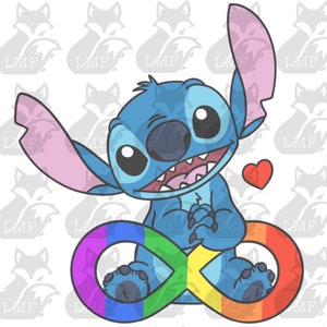 Stitch Holding Autism Heart SVG, Lilo And Stitch SVG, Autism Awareness SVG,  Puzzle Piece SVG