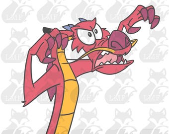 Mushu - I can see SVG . Mulan SVG. Disney SVG. Layered svg. png, layered, and black and white