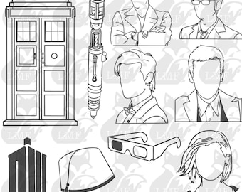 Doctor Who SVG big bundle/TARDIS svg/ tardis svg/ sonic screwdriver svg/ Doctor who Cricut cut files
