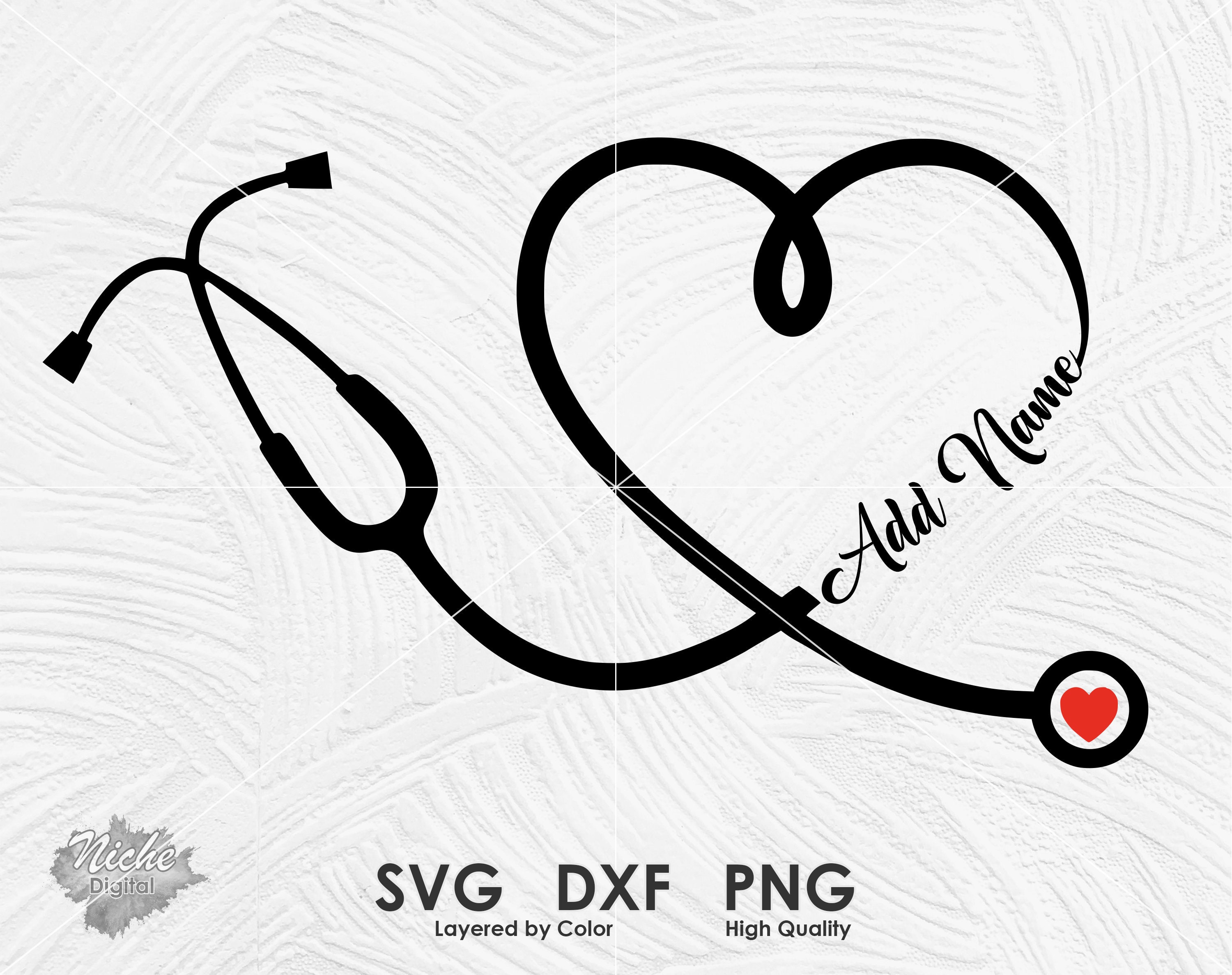 Heart Stethoscope Svg Png Dxf Stethoscope Svg Essential Etsy