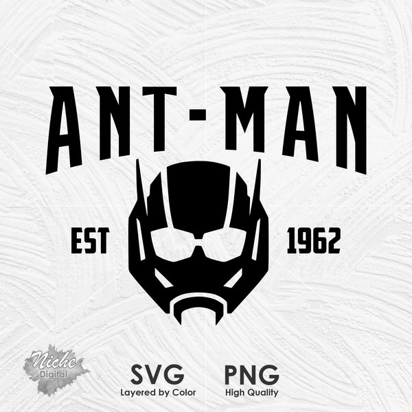 Anttman Est 1962 SVG, Superhero Shirt Design SVG, Png, Avengers Family Vacation SVG, Avengers Heroes SVG, Téléchargement instantané, Cricut Cut File