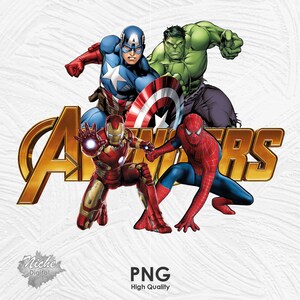 Avengers Heroes PNG, Superheroes Shirt Sublimation PNG, Heroes Design ...