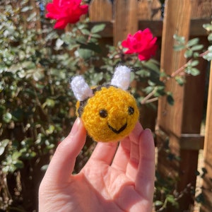 Crochet Bee Plushie - Handmade Amigurumi