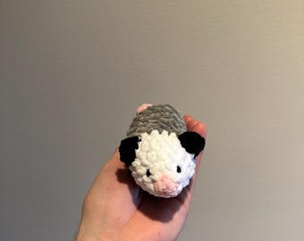 Crochet Possom Plushie - Handmade Amigurumi