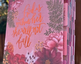 Floral NIV Journaling Bible with Ombre Tabs, Christian Gift for Women