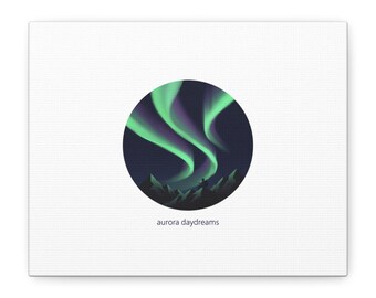 オーロラ・デイドリームス オーロラ・ライト キャンバス | ストレッチマット スカイショー ウォールアート