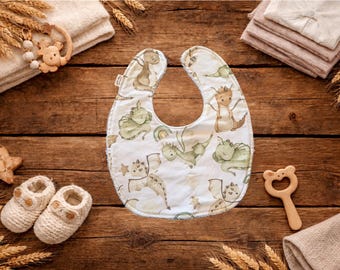 Babero de bebé de tela de rizo