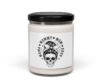 バンダナ付きスカル マミーマムブルーキャンドル、ソイキャンドル