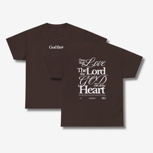 Love the Lord Christian Shirt, Christian Streetwear, Bible Verse Shirt, Jesus Shirt Bible tshirt, Christian Clothing Aesthetic Christian Tee