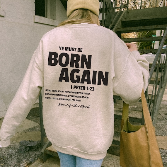 Saved Hoodie Born Again Slogan Christian Sweatshirt Saved Hoodie Born Again Slogan Christian Sweatshirt