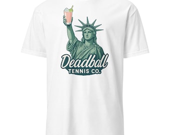 Camiseta de tenis de Nueva York, Tenis de Nueva York, Tenis, Estatua de la Libertad, Gorra inspirada en Nueva York, Camiseta de tenis unisex, Verano, Amor por el tenis, Regalo