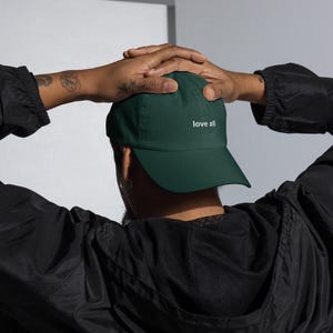 Casquette de tennis Love All - Casquette pour papa brodée, cadeau de tennis unisexe réglable