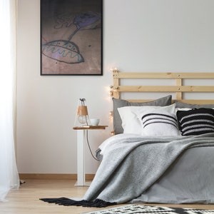 Alien Graffiti Art, Downloadable Wall Decor, Digital Print Home Decor
