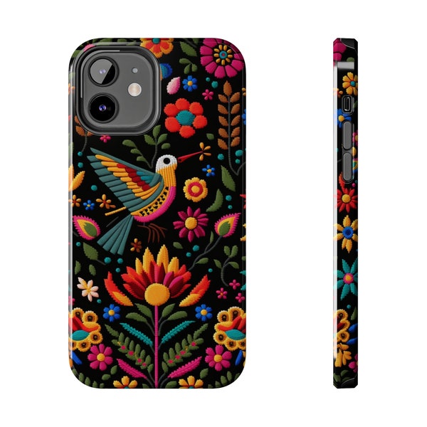Apple iPhone tough phone case, Mexican Embroidery #27, Hispanic Designer Case