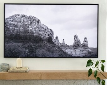 Samsung Frame TV Art | B&W Sedona | Sofortiger digitaler Download
