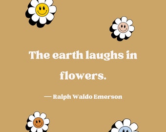 Wandbild | Ralph Waldo Emerson Zitat | Sofortiger digitaler Download