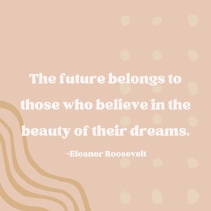 Wandbild | Eleanor Roosevelt Zitat | Sofortiger digitaler Download