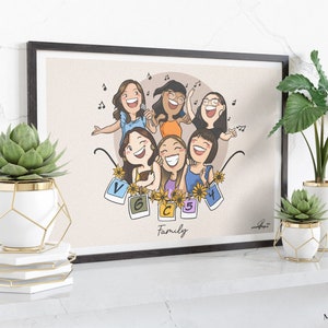 Custom cartoon portrait