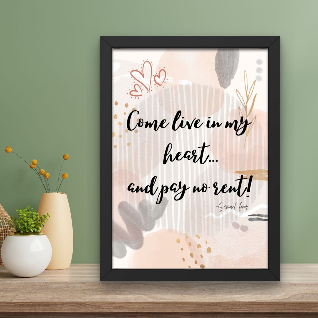 Love Quote Wall Art, Printable Quote Wall Art, Romantic Digital