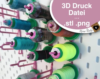 3D print file embroidery thread holder for IKEA Skadis pegboard – Embroidery Thread Holder STL, Pegboard Organizer