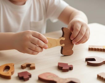 Rompecabezas de herramientas de madera / Archivo cortado con láser / Juguete para niños DIY / Descarga digital / Montessori Educativo