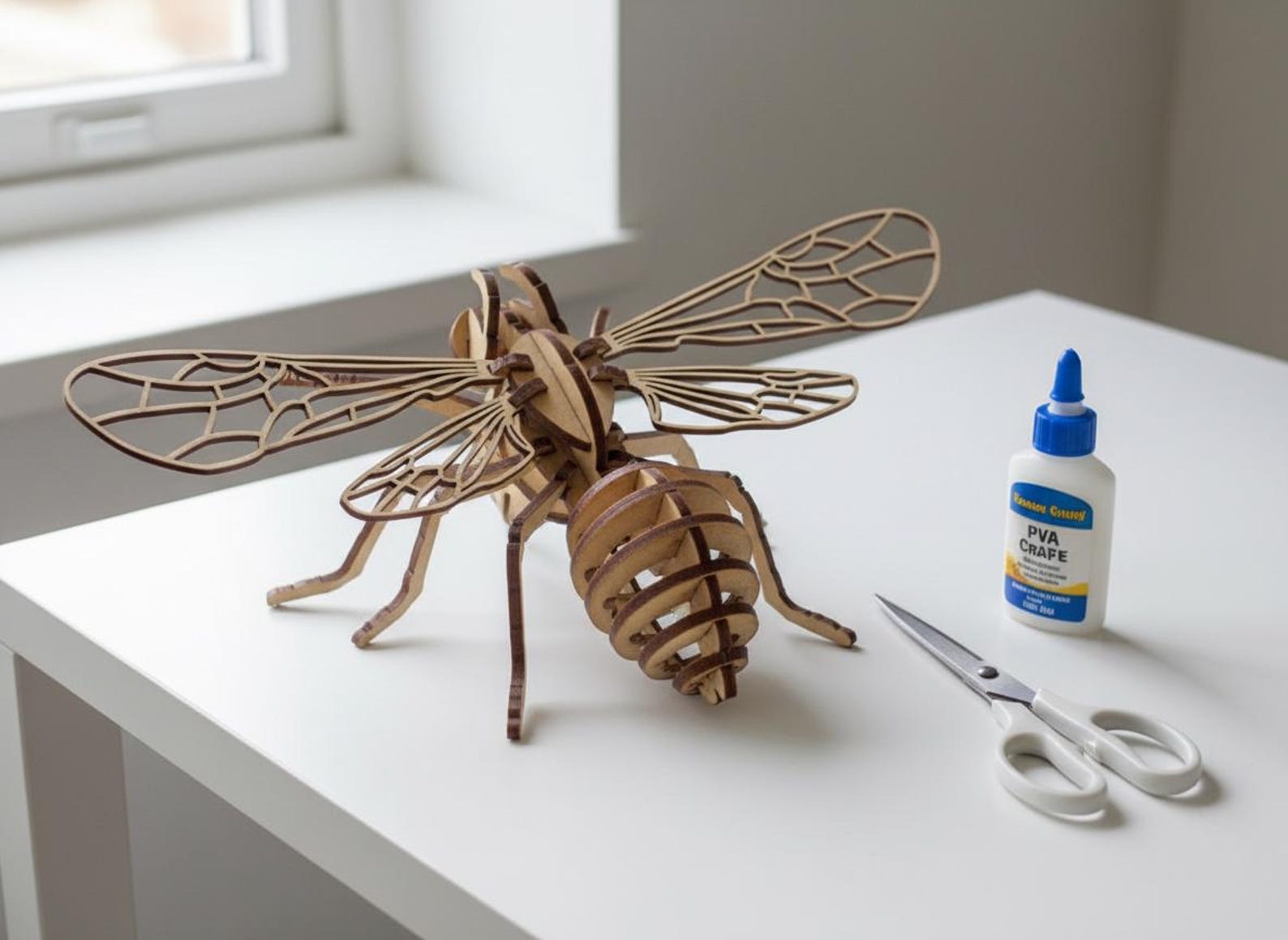Insect Dxf 3D Bee Laser Cut File Wooden Insect Puzzle Svg DXF Cnc Wood Animal ...