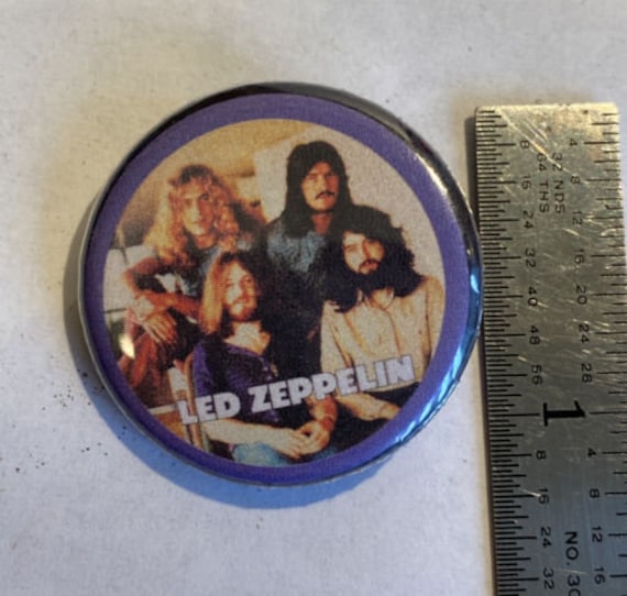 Vintage '70s LED ZEPPELIN Pinback Button Group Po… - image 1