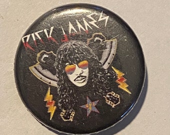 Vintage RICK JAMES &#39;80s Pinback Button Album Promo Dave Chappelle