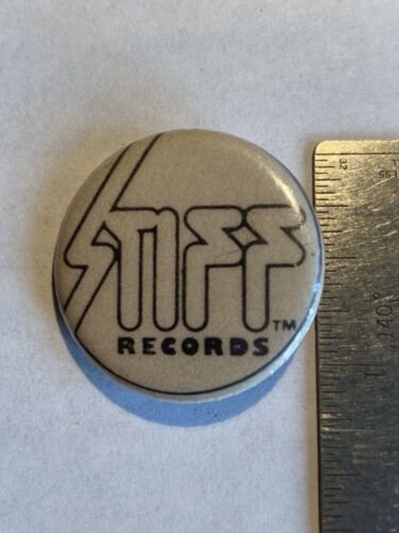 Vintage '80s STIFF RECORDS PUNK Pinback Button Re… - image 1