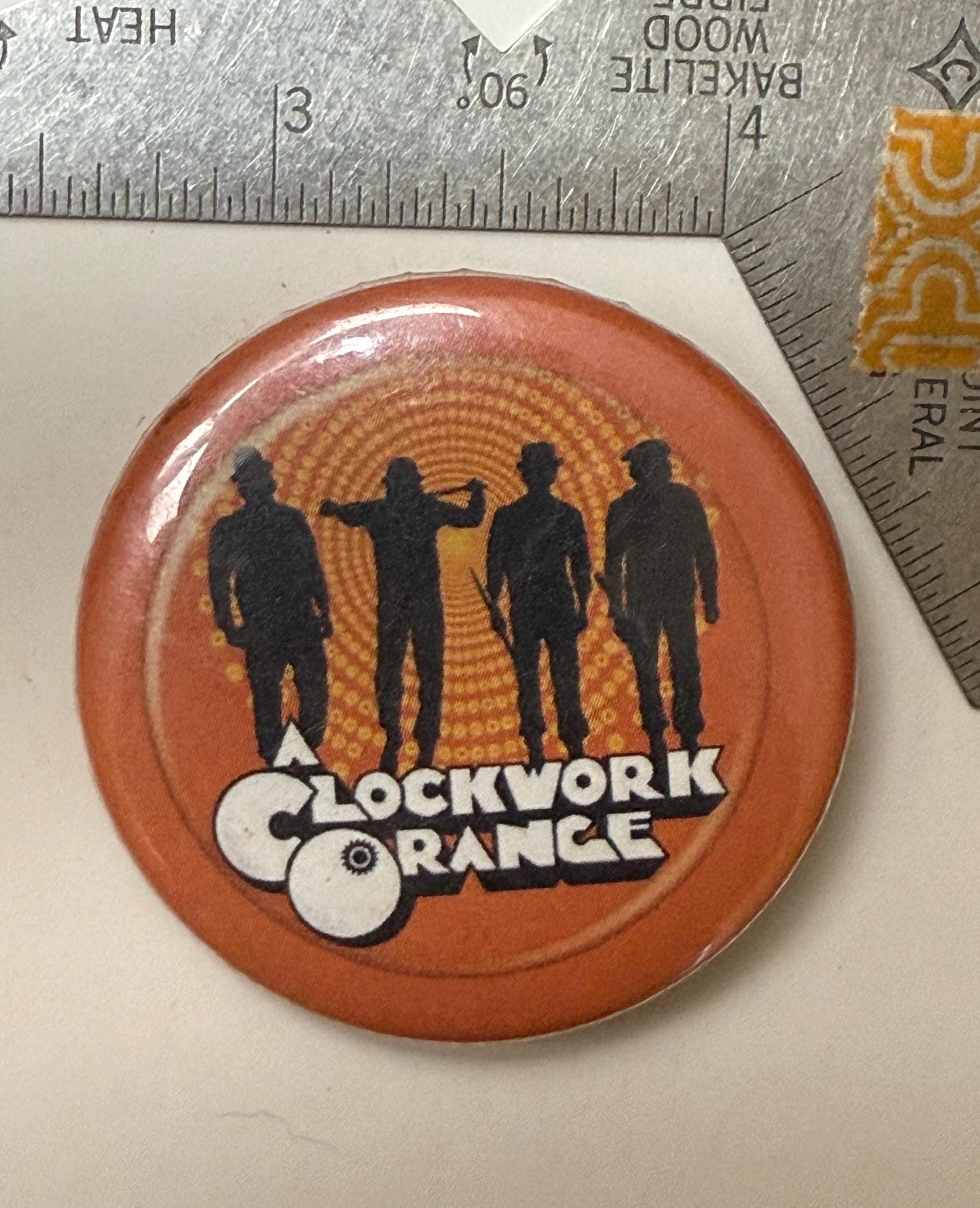 Vintage '80s A Clockwork Orange Movie Promo Pinback Button Kubrick