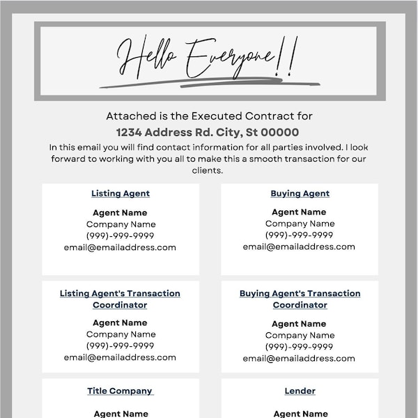 Congratulations Under Contract Etsy