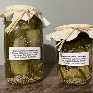 Grandma's Zesty Garlic Dill Pickles