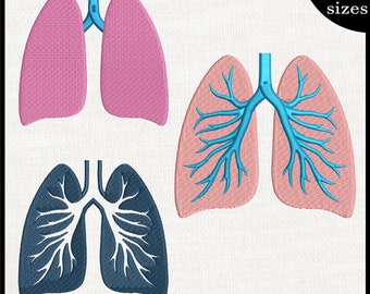 Lungs Files for embroidery machines dst pes exp jef pcd pcs pec vip etc. 1702x
