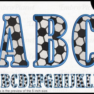 Embroidery Files - Soccer Font A-to-M - Embroidering machine 1779x