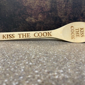 Custom Wooden Spoon-Personalized Wooden Spoon-Laser Engraved Wooden Spoon-Kitchen Utensils-Kitchen Decor-Wedding Gift-Wood Spoon Engraved