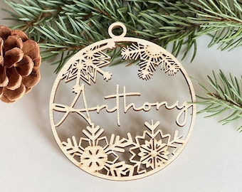 Christmas baubles personalized ,CHRISTMAS gift tags with name ,laser cut christmas, Gift Tags ,wood Christmas Decor,Christmas , Your Logo